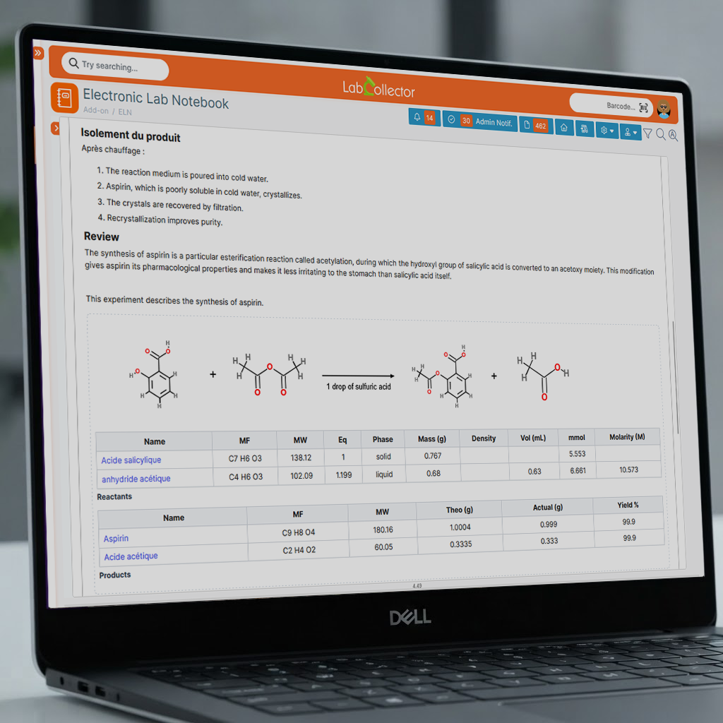 Live stoichiometry & yield