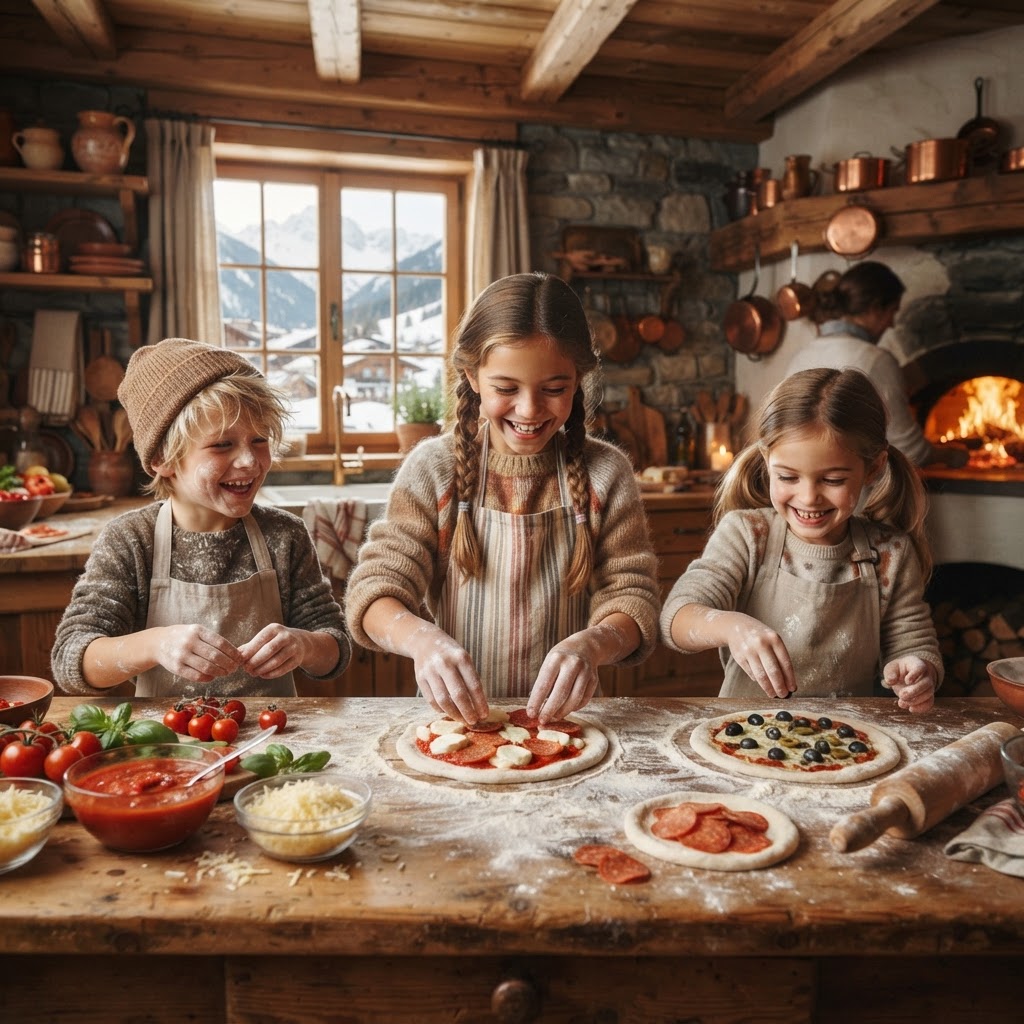 Kids Pizza Making