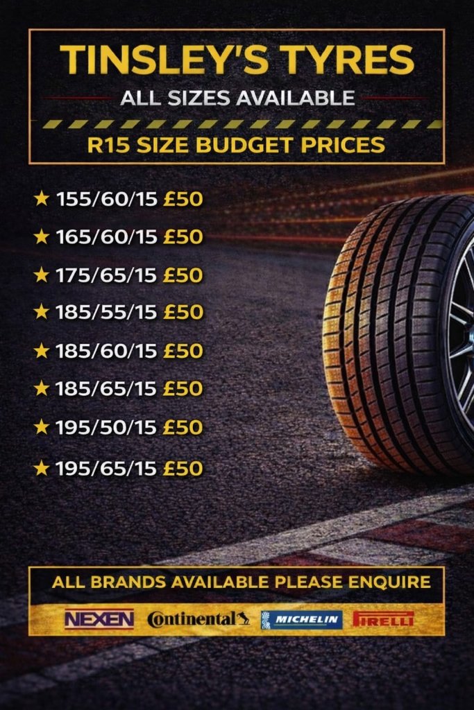 Tinsley's Tyres advert 6