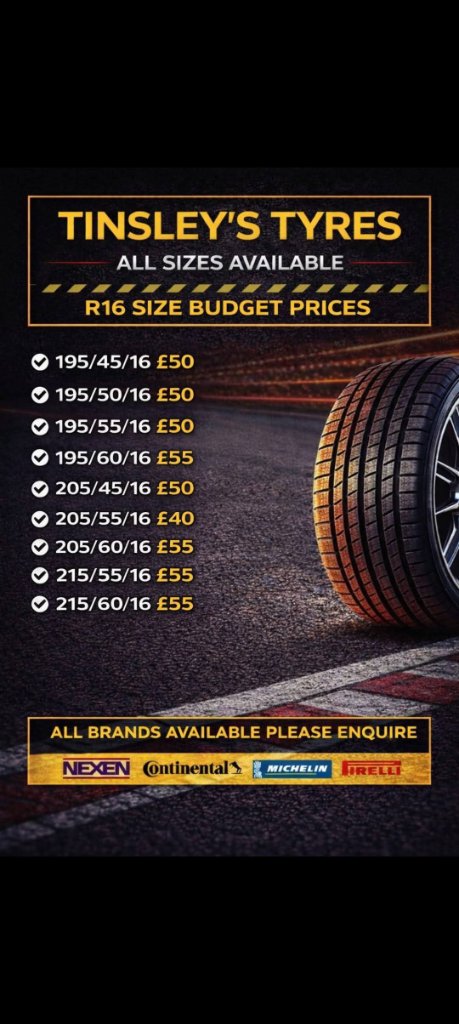 Tinsley's Tyres advert 7