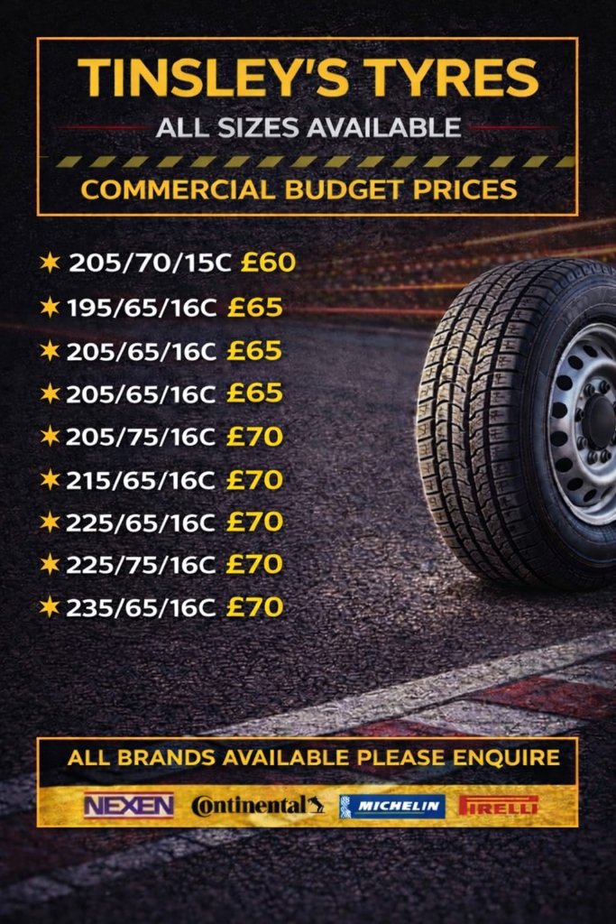 Tinsley's Tyres advert 4