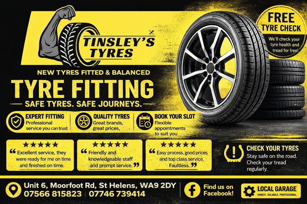 Tinsley's Tyres advert 3