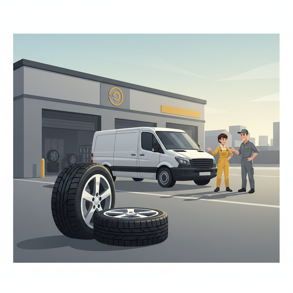 Commercial van tyre service consultation