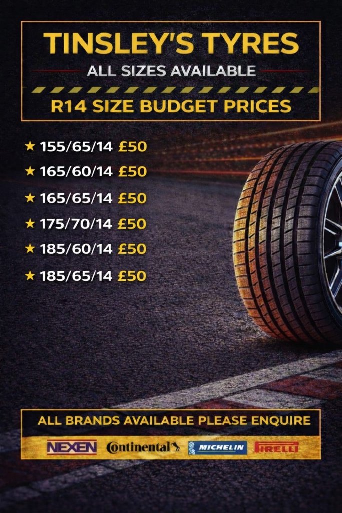 Tinsley's Tyres advert 5
