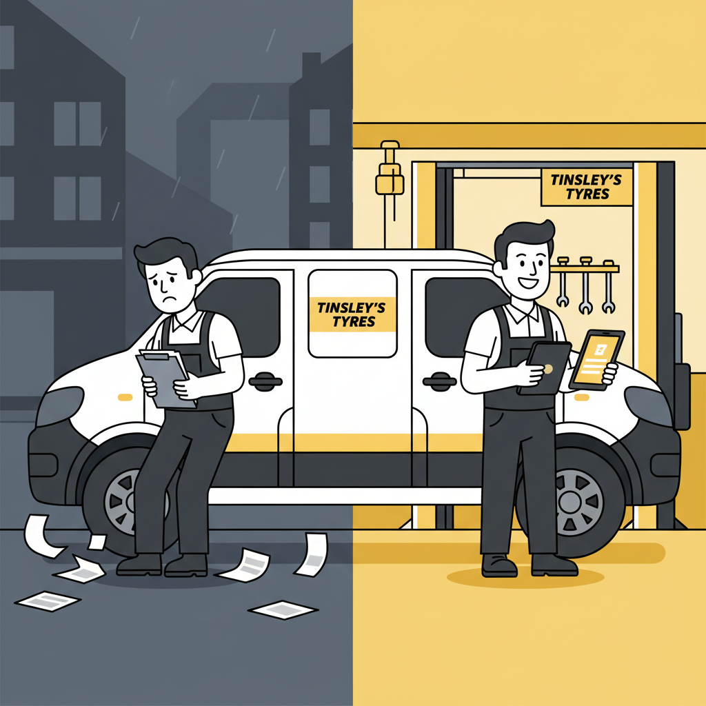Disorganised vs organised fleet tyre management