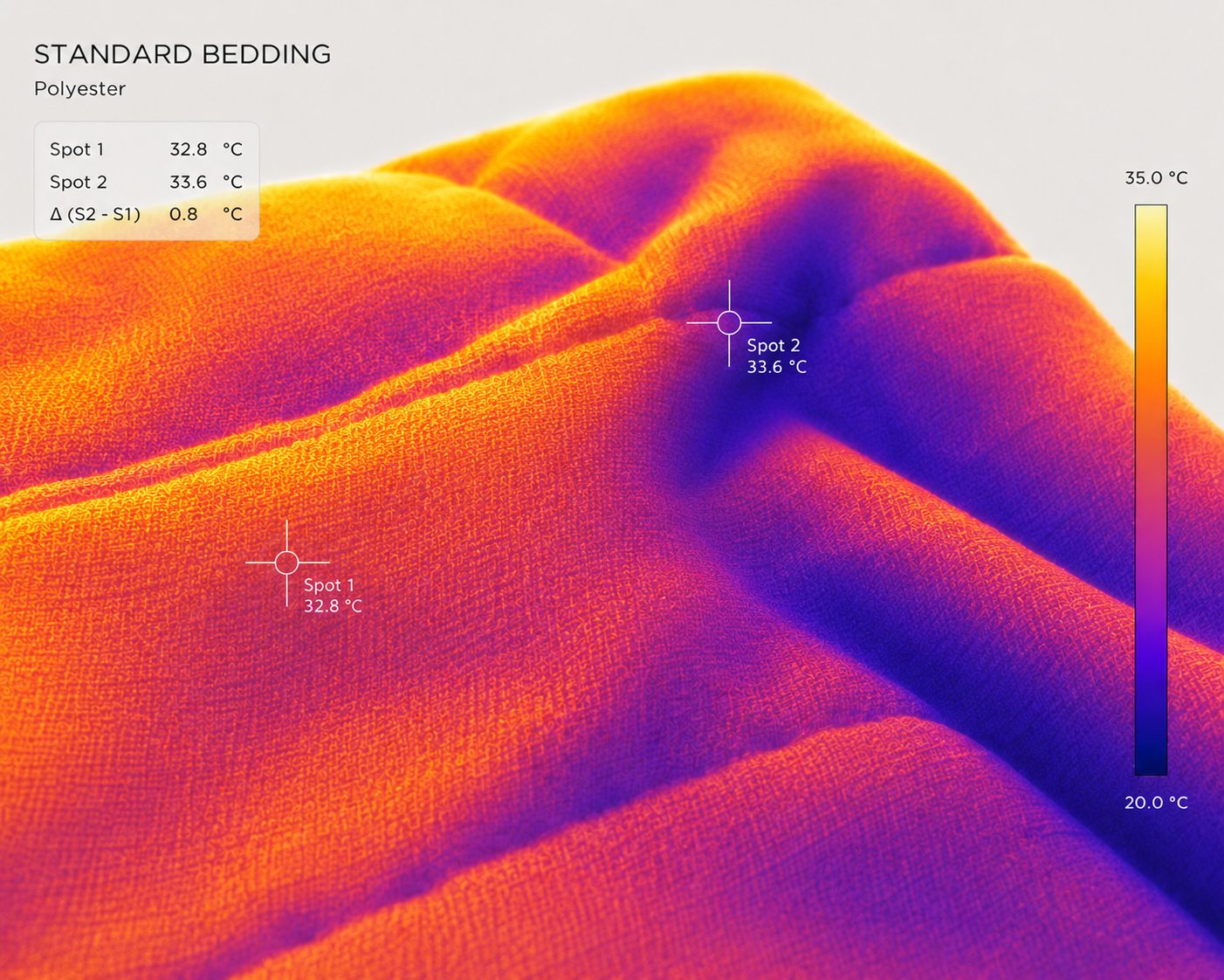 Standard Bedding Thermal Heat Graph