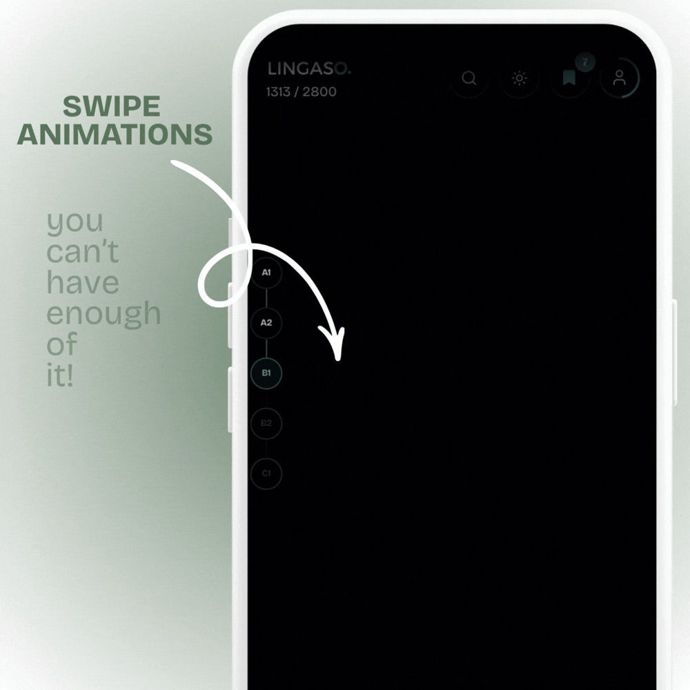 Swipe animations