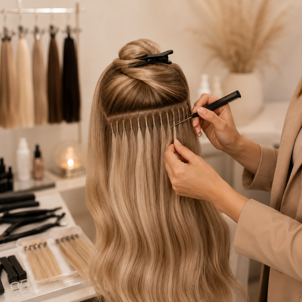 Schulungen für Haarverlängerung