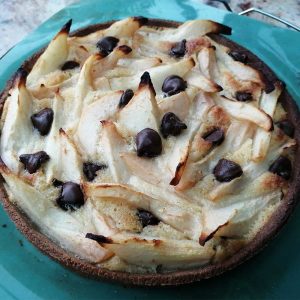 Tarte Poire Chocolat — pâtisserie sans gluten artisanale à Saint-Malo
