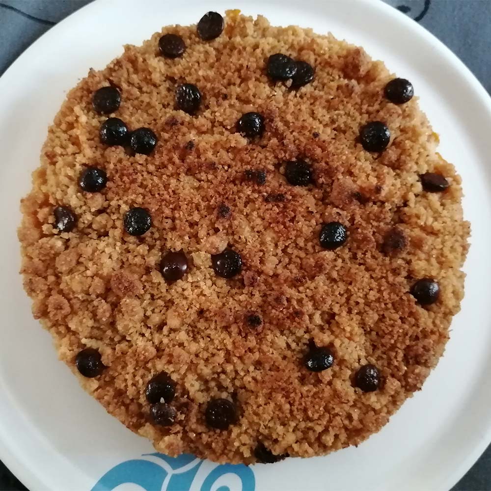Crumble de pommes au chocolat — pâtisserie sans gluten artisanale à Saint-Malo