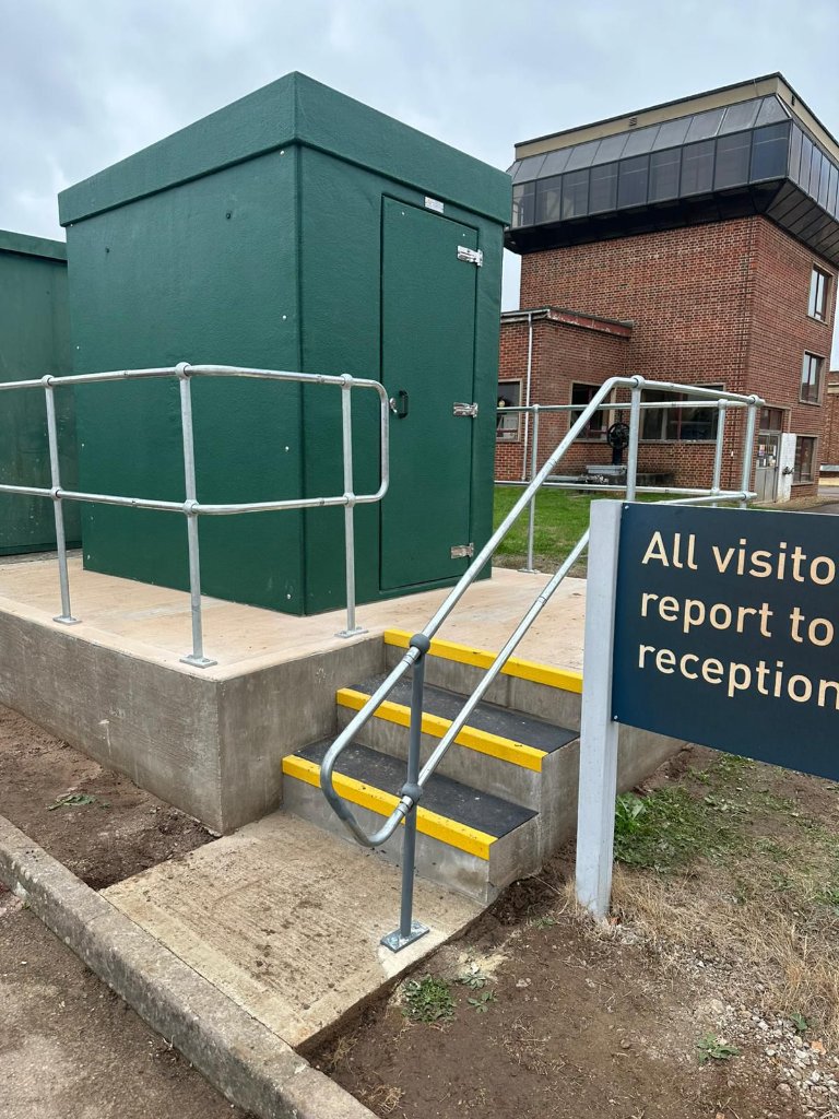 Reinforced Concrete Base & Access Steps