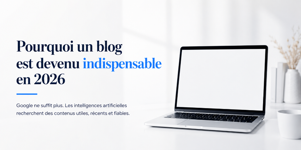 Pourquoi un blog est devenu indispensable en 2026 pour être visible sur Google et recommandé par les IA.