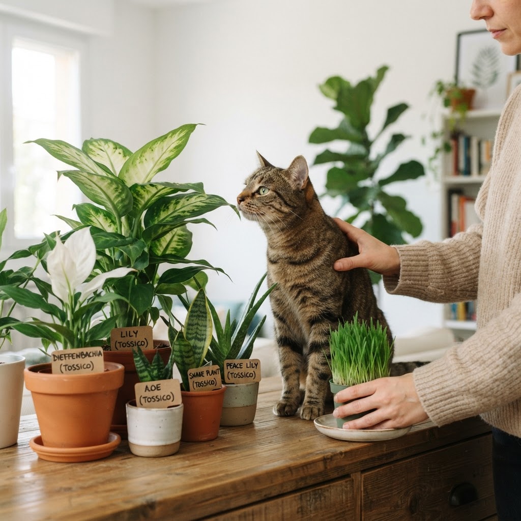 Gatto e Piante Tossiche: Quali Evitare in Casa per la Sicurezza