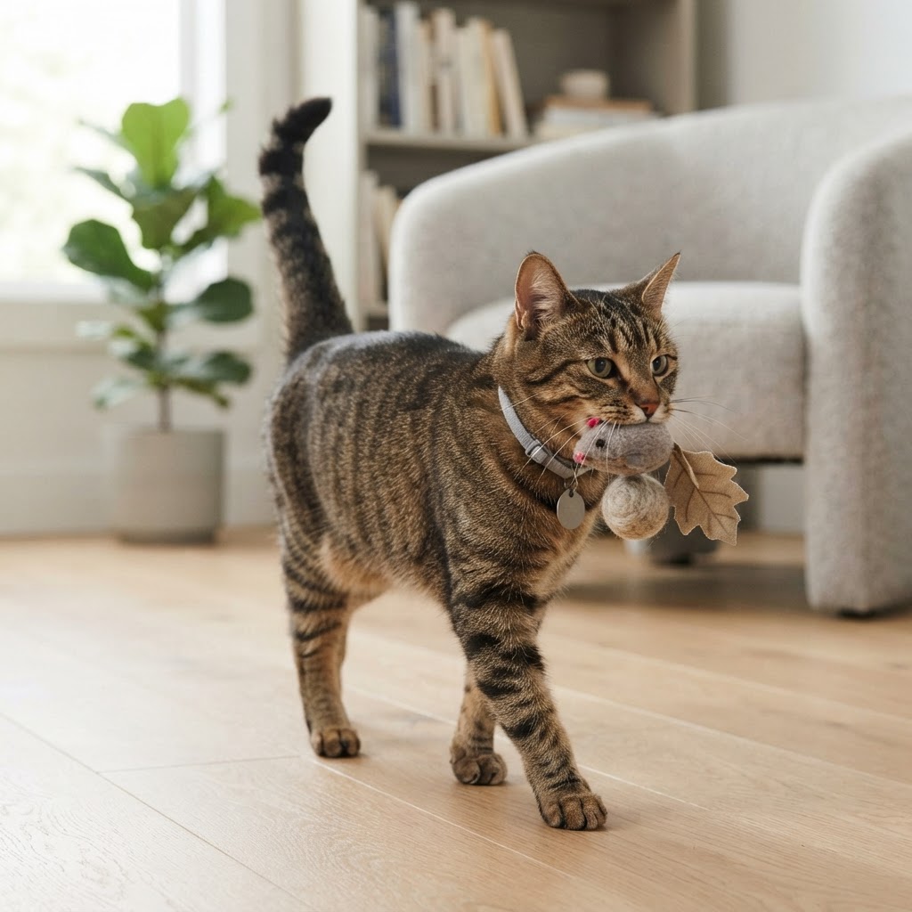 Gatto che porta regali e prede: significato e comportamento