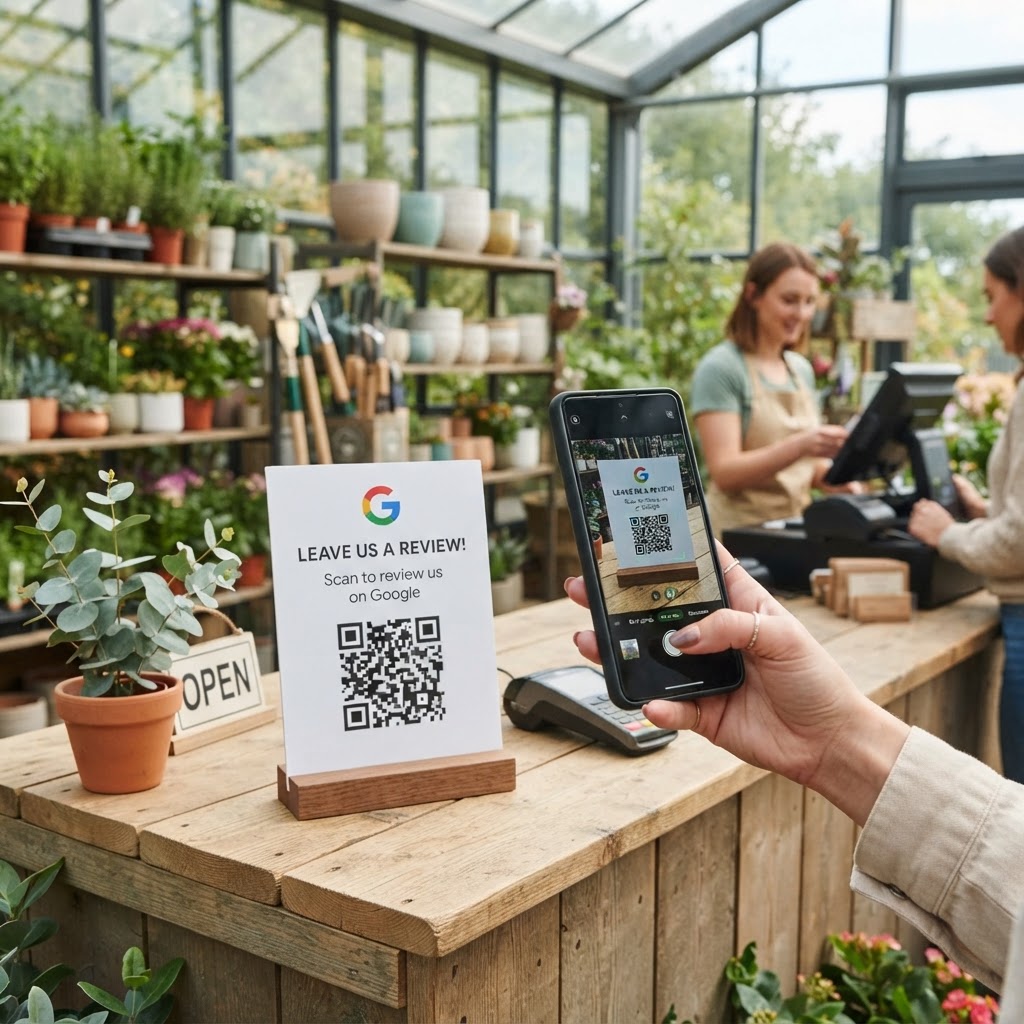 Step-by-Step: Create a Google Review QR Code for Garden Center google-review-qr-code-for-garden-center