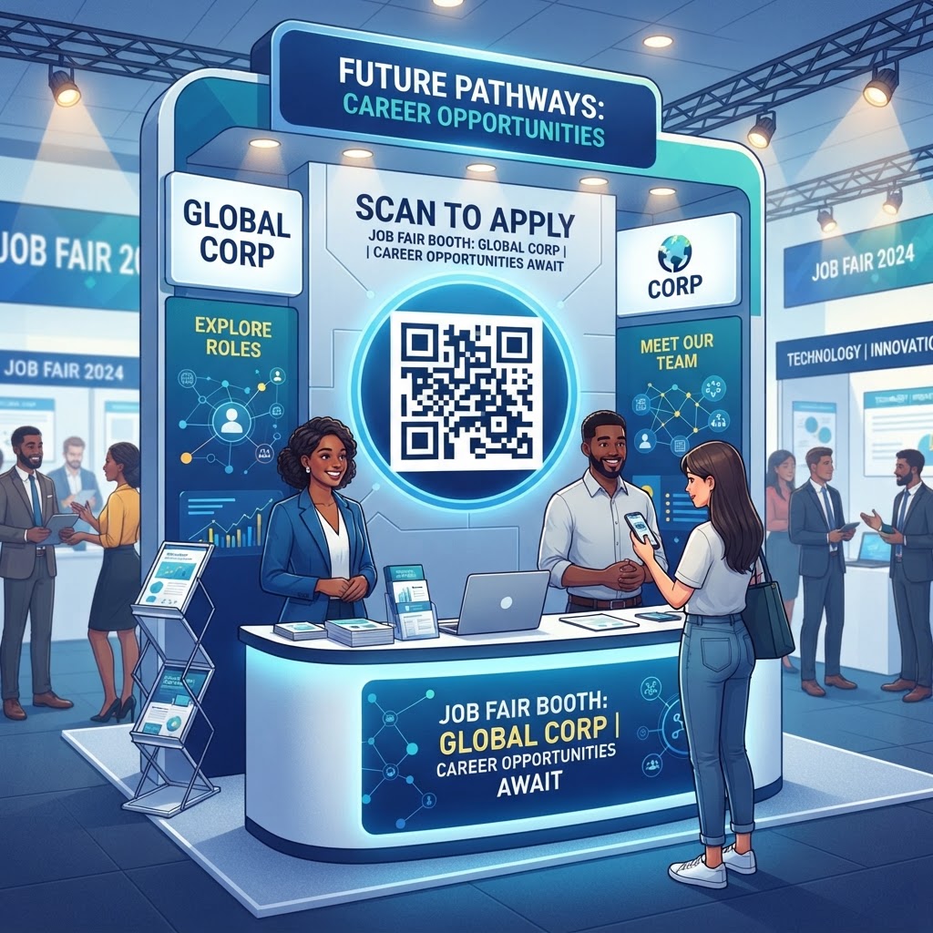 qr-code-for-job-fair-booth