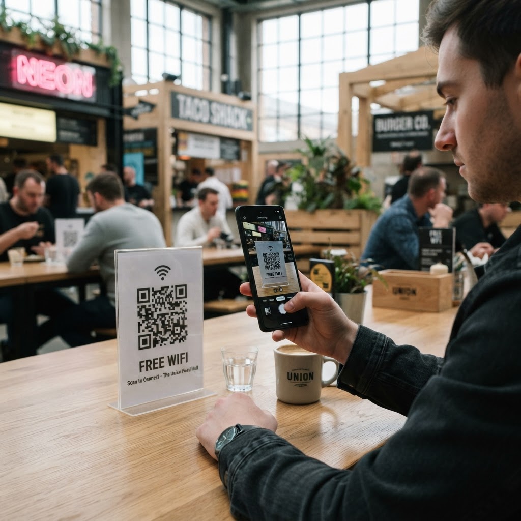 Step-by-Step: Creating a WiFi QR Code for Food Hall Guests wifi-qr-code-for-food-hall