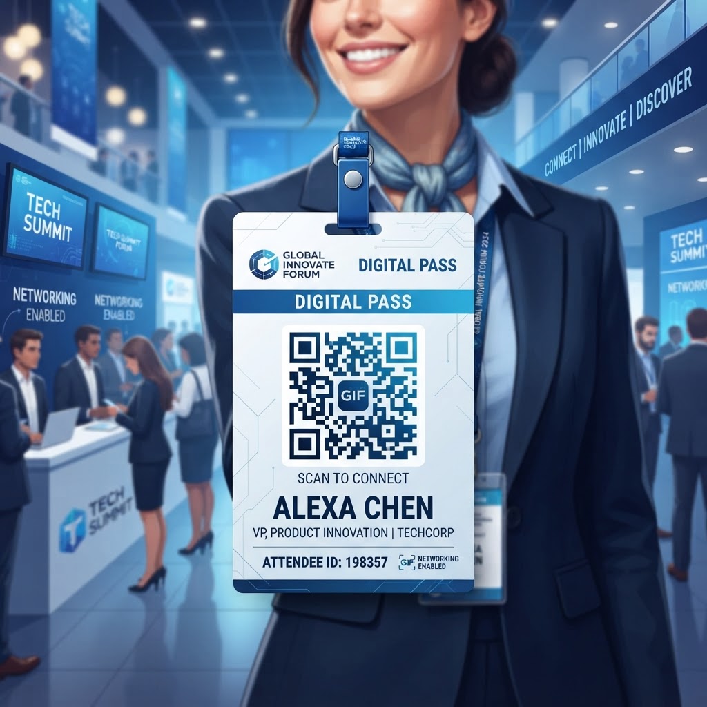 qr-code-for-conference-name-badge