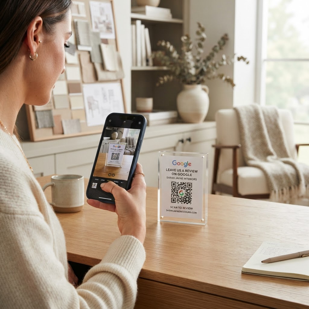 google-review-qr-code-for-interior-designer