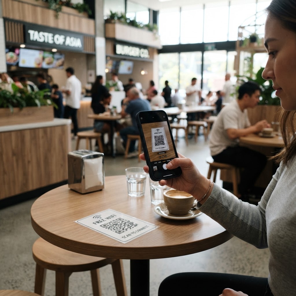 Step-by-Step: Creating a WiFi QR Code for Food Court Visitors wifi-qr-code-for-food-court