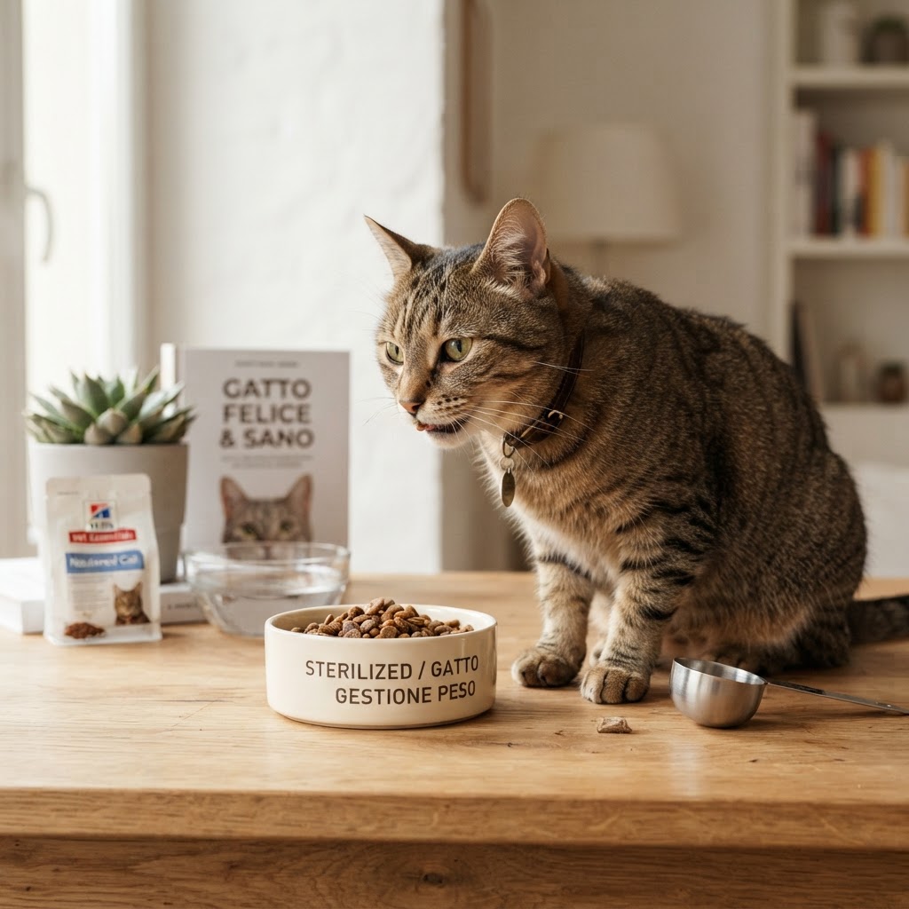 Gatto sterilizzato: alimentazione corretta e gestione del peso