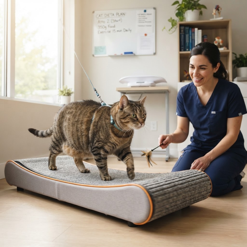 Gatto Obeso: Guida alla Dieta Corretta e all'Attività Fisica