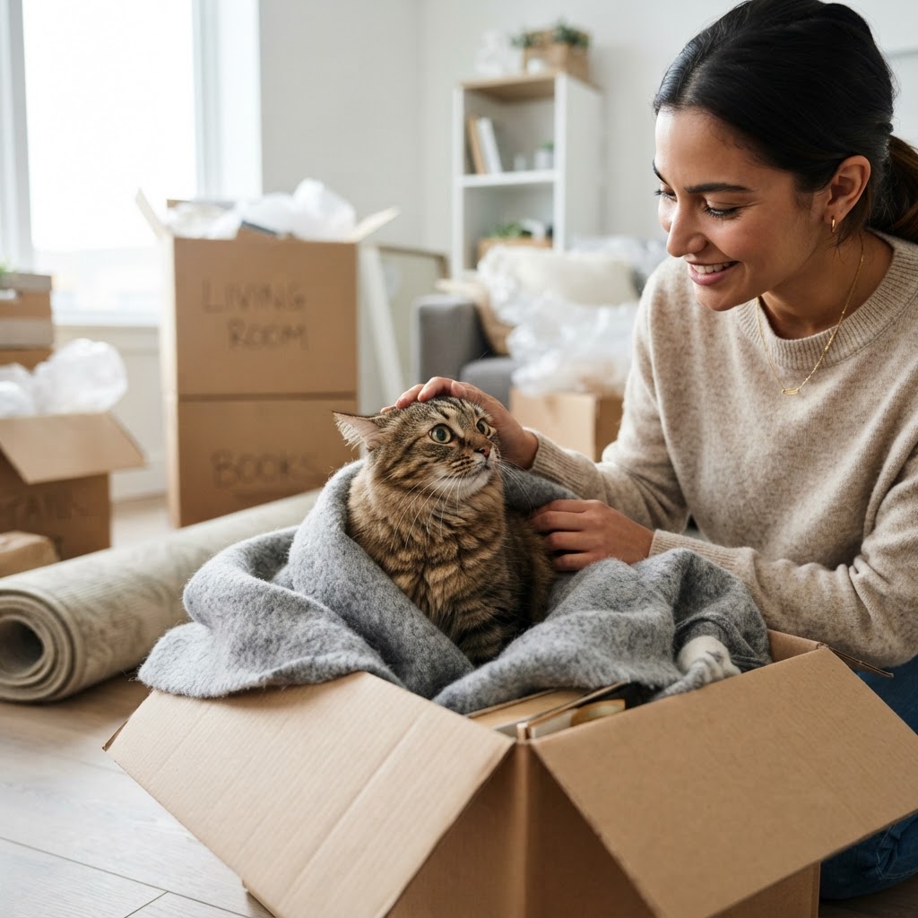 Gatto stressato da trasloco: come aiutarlo e ridurre l'ansia