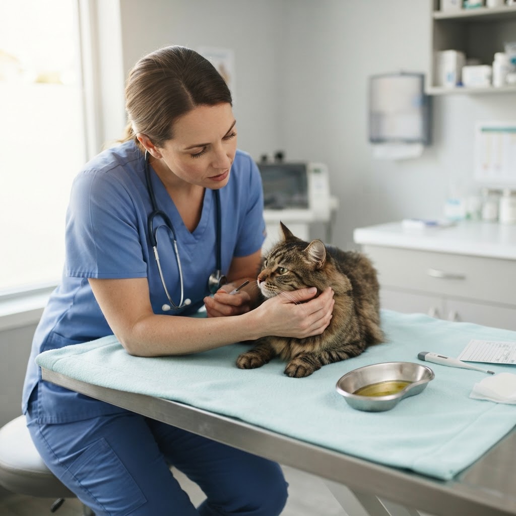 Gatto che vomita bile: Cause, Rimedi e Consigli Veterinari