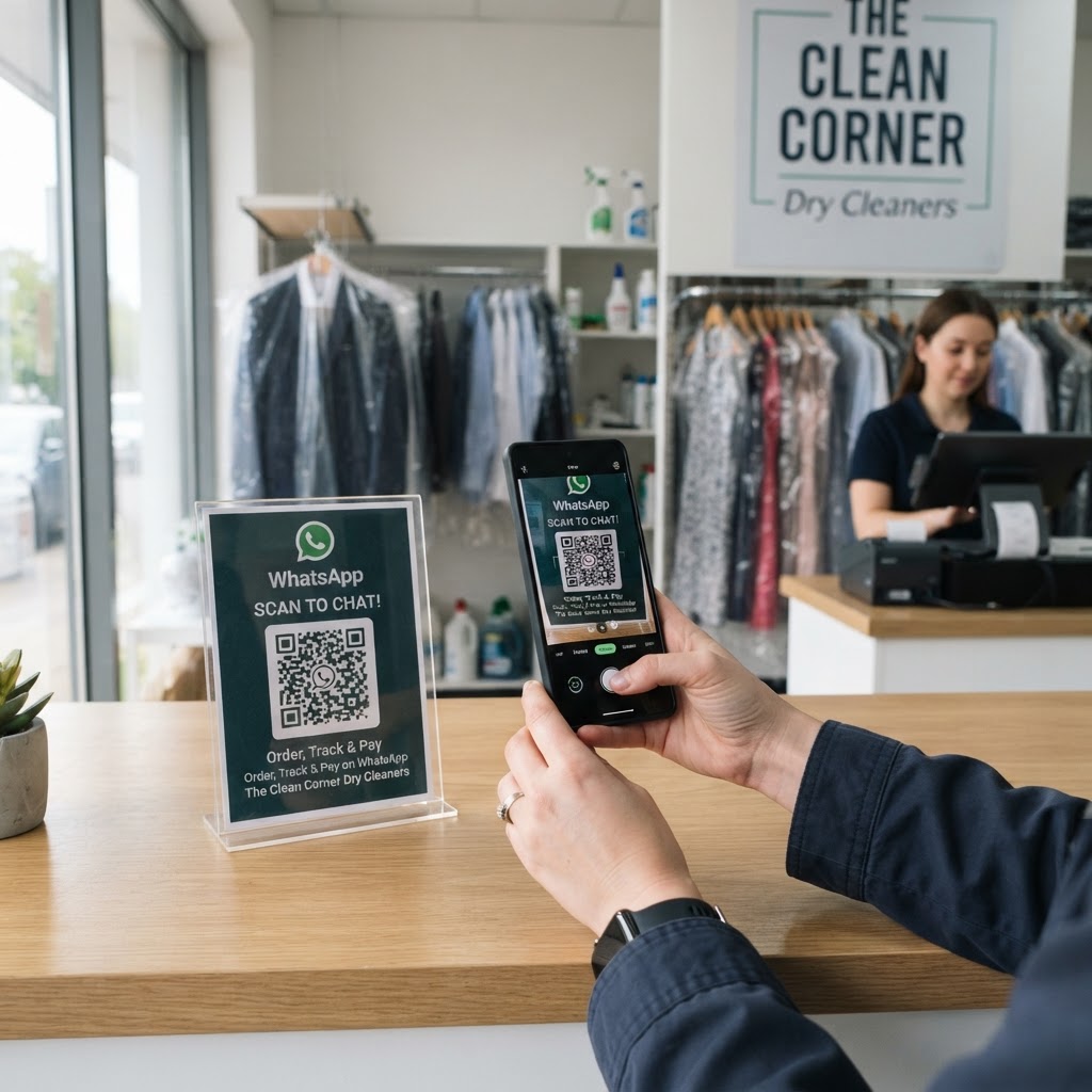 whatsapp-qr-code-for-dry-cleaner-tutorial