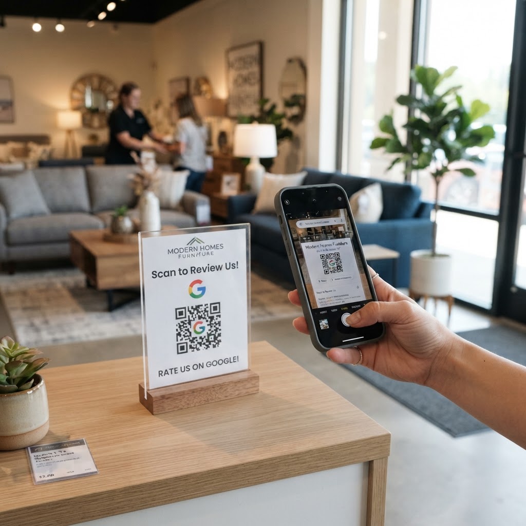 google-review-qr-code-for-furniture-store