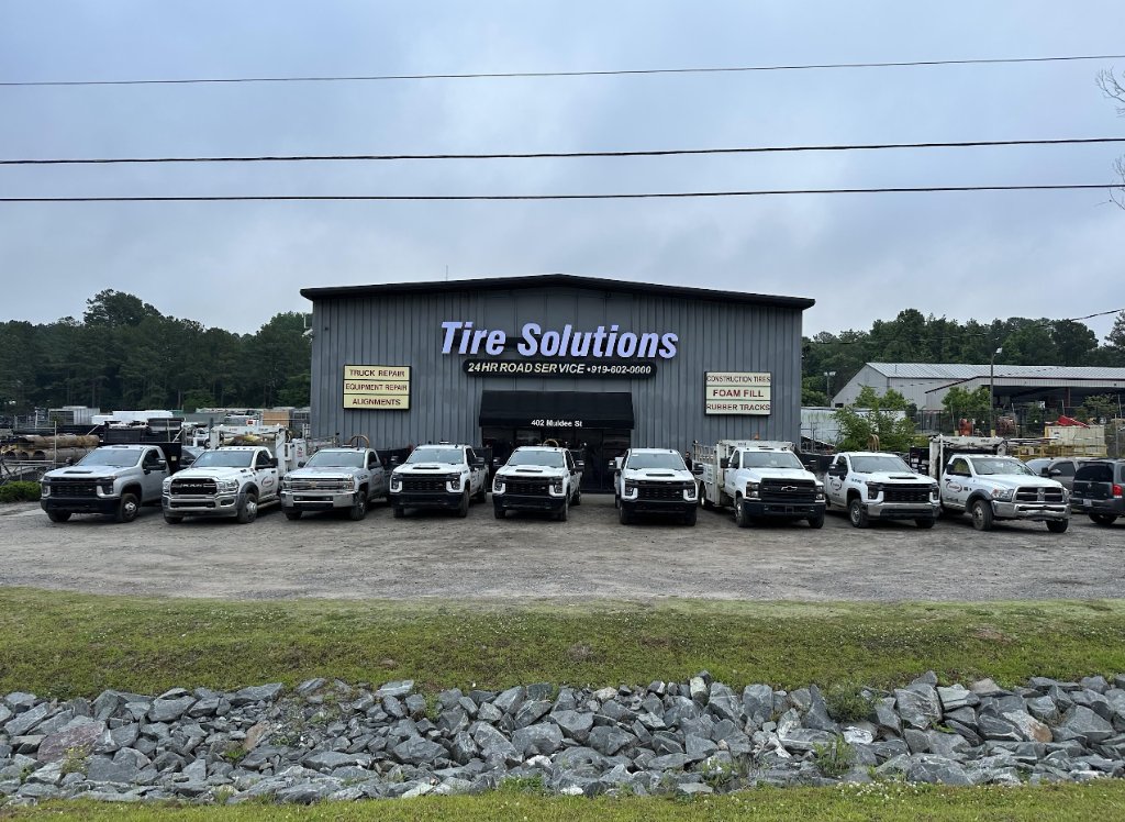 Tire Solutions fleet of mobile service trucks