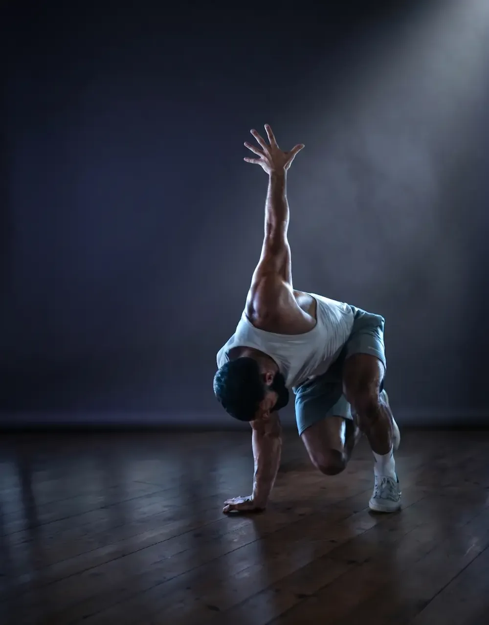 Person stretching