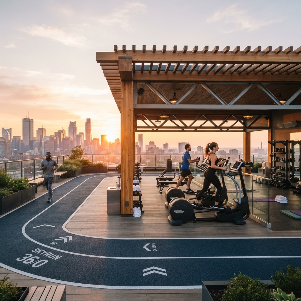 Square Track & Pergola Gym