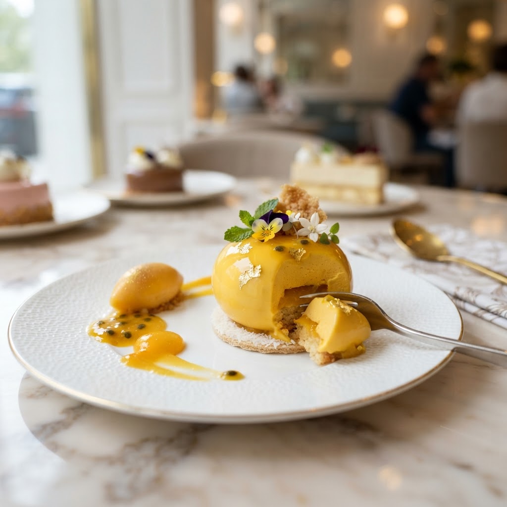 Golden Mango & Passion Fruit Entremet