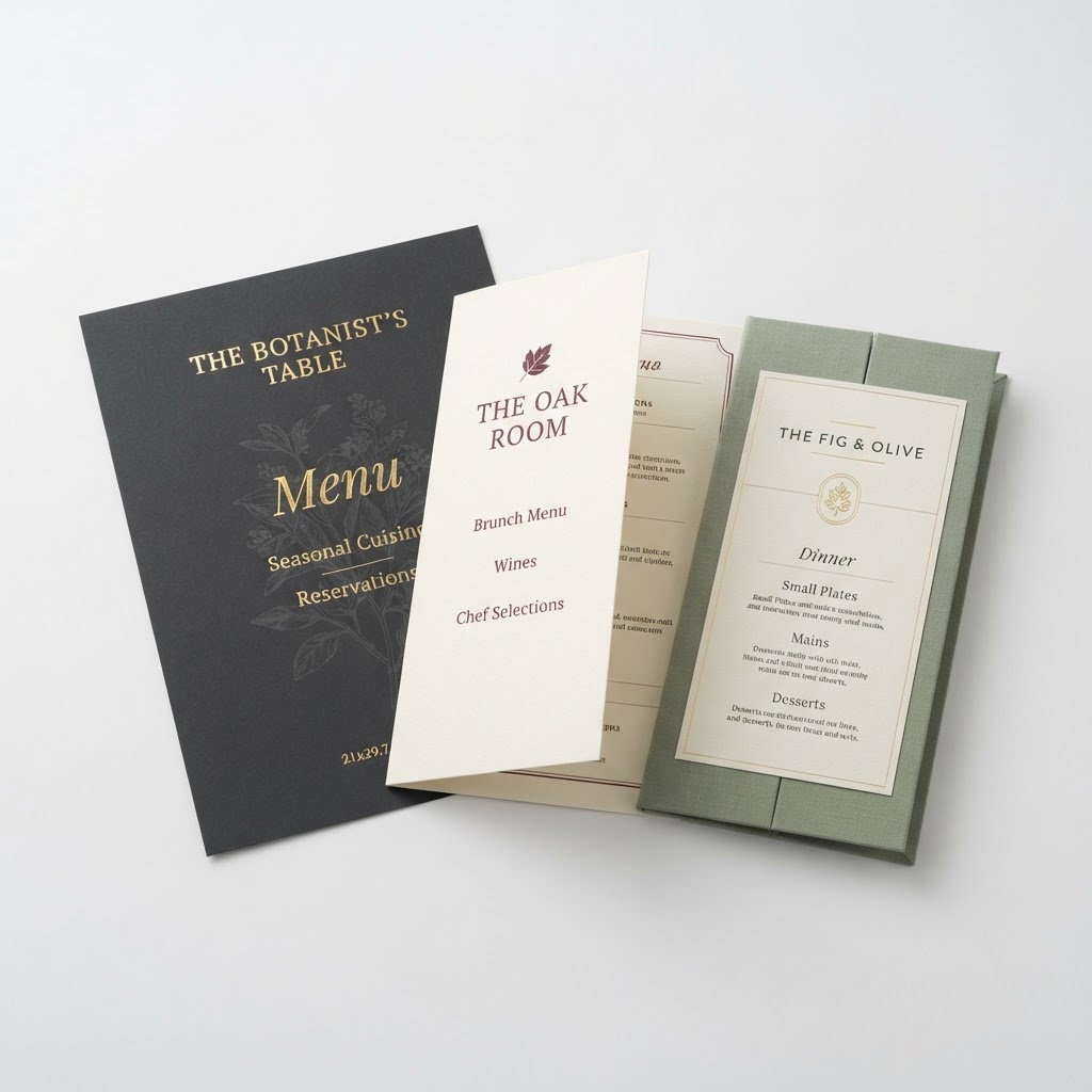 Cartas de Menú Premium