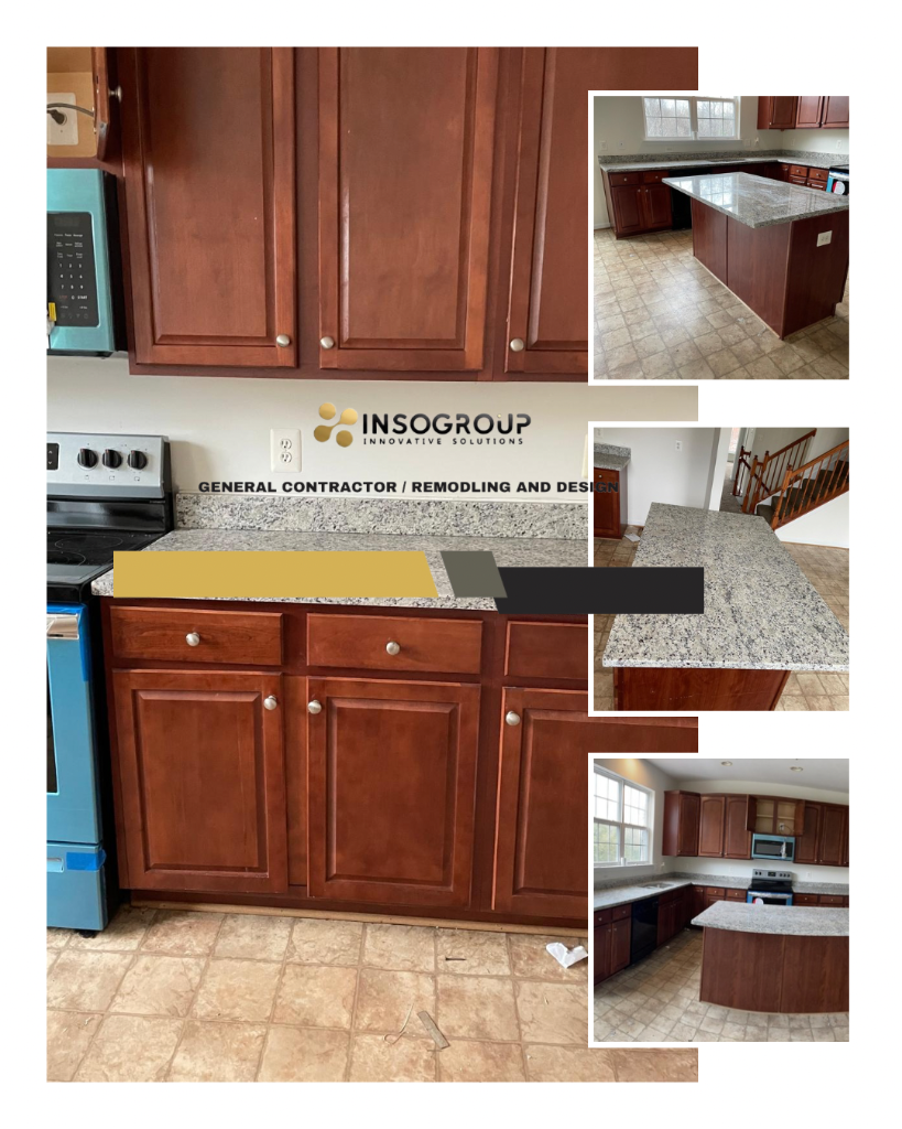 Custom Kitchen Remodel — New Granite Countertops & Shaker Cabinetry, Insogroup, Northern Virginia