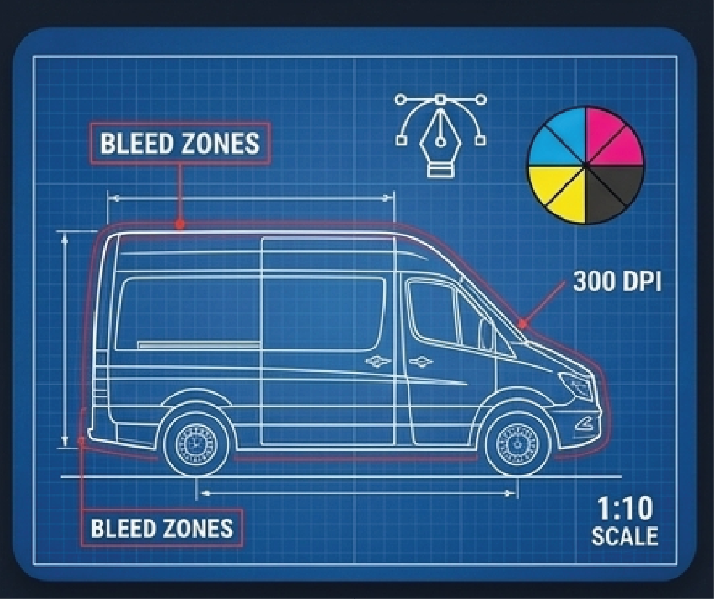 Print-Ready Design Requirements for Vehicle Wraps