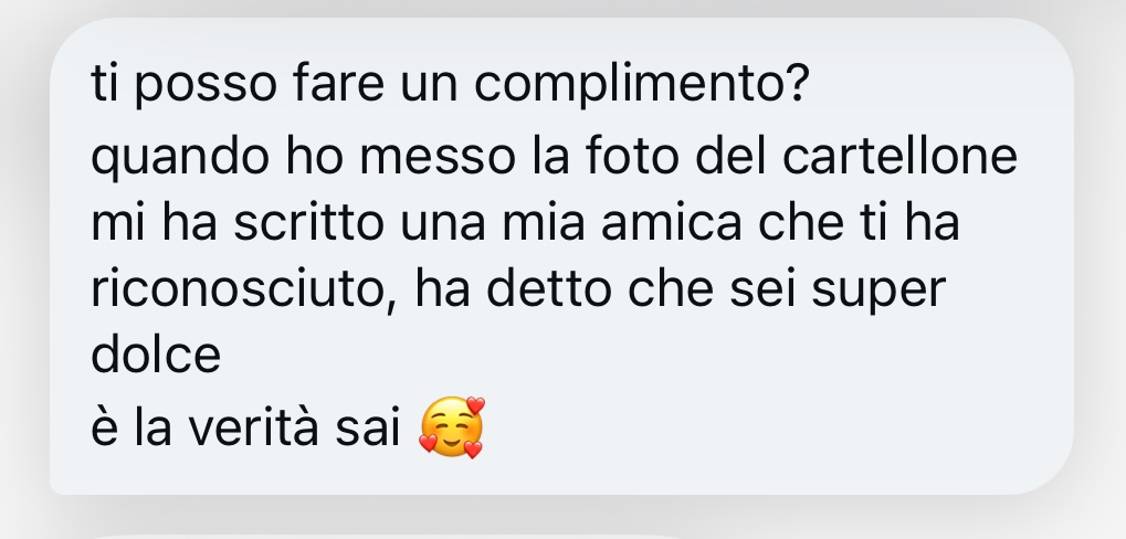 Messaggio di una lettrice