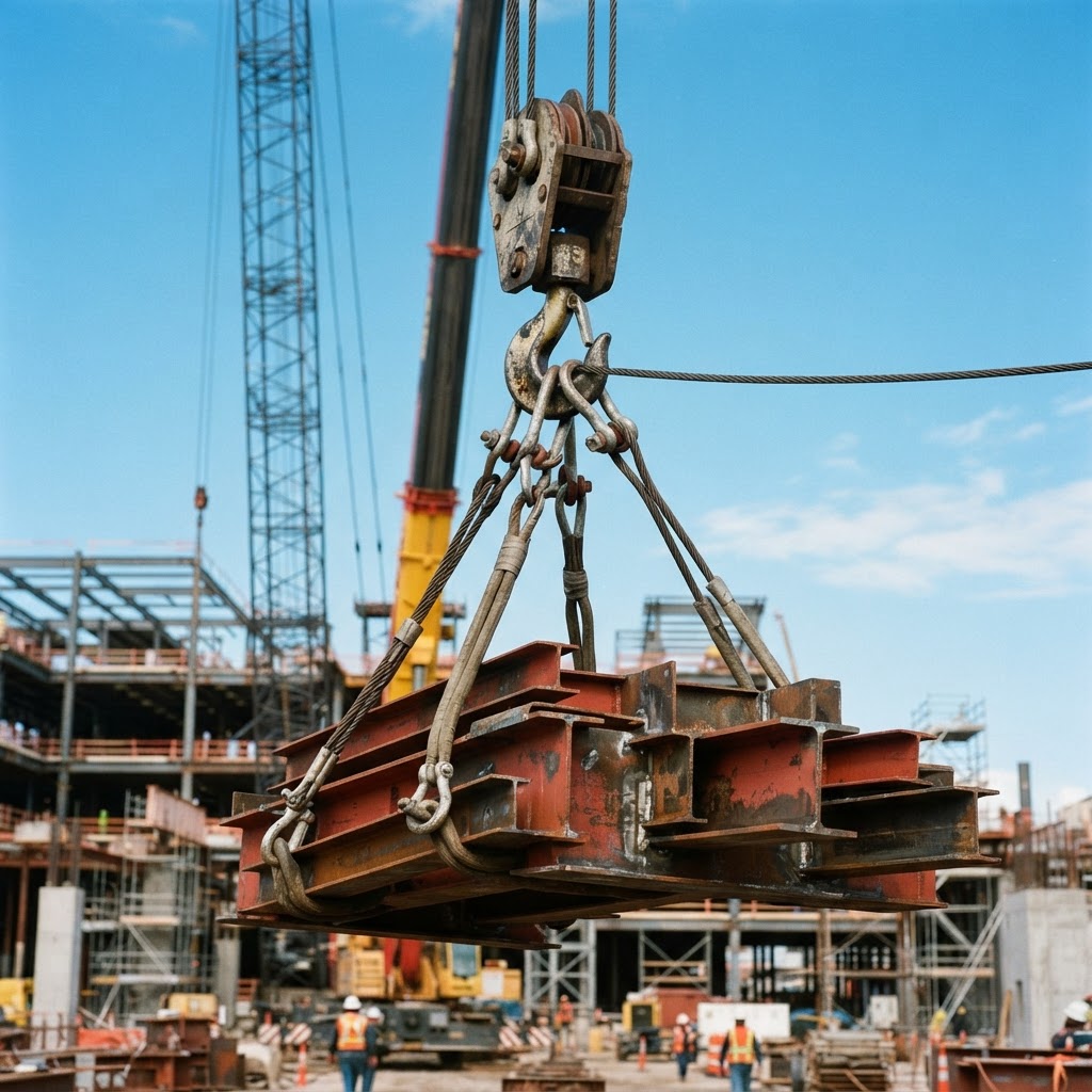 Crane Hook & Rigging Close-Up