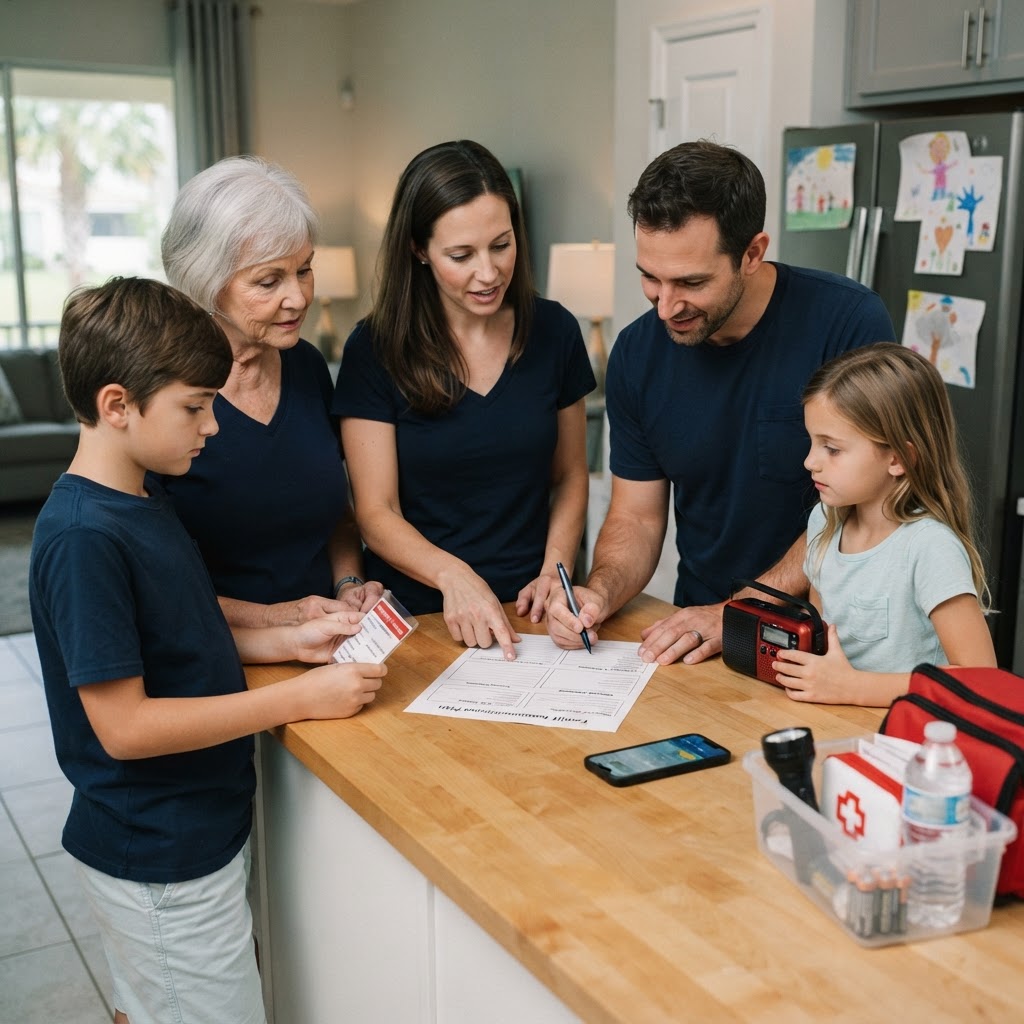 Illustration representing Family Communication Plans: Keeping Your Florida Household Connected
