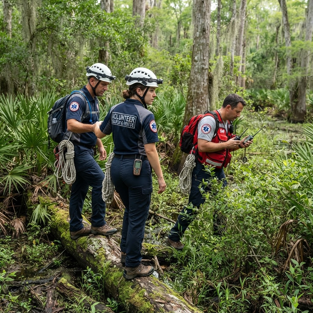 Illustration representing Mastering the Art of Search and Rescue Awareness: Preparing for Florida’s Unique