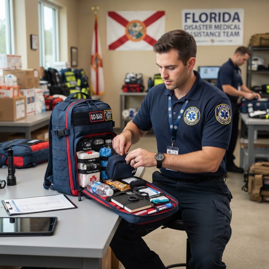 Illustration representing Prepared for the Call: Mastering Personal Go-Bag Readiness