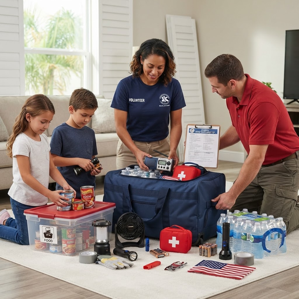Illustration representing Building Resilience: A Comprehensive Guide to Home Emergency Kits
