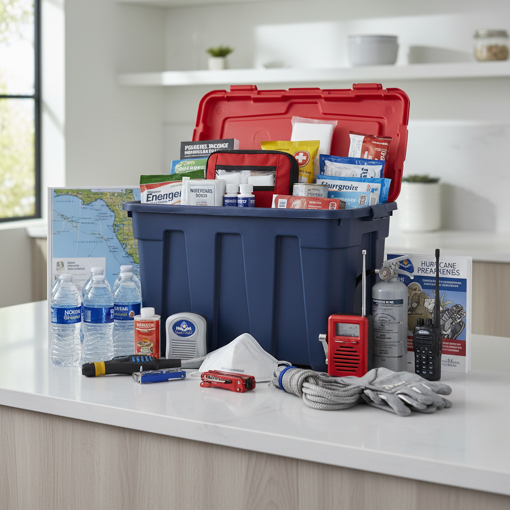 Illustration representing Building a Home Emergency Kit: Your Family's Safety Net