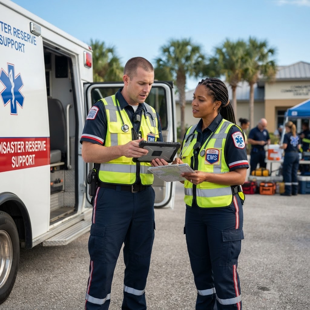 Illustration representing Unlocking Your Potential: How EMTs and Paramedics Can Stand Ready for Florida