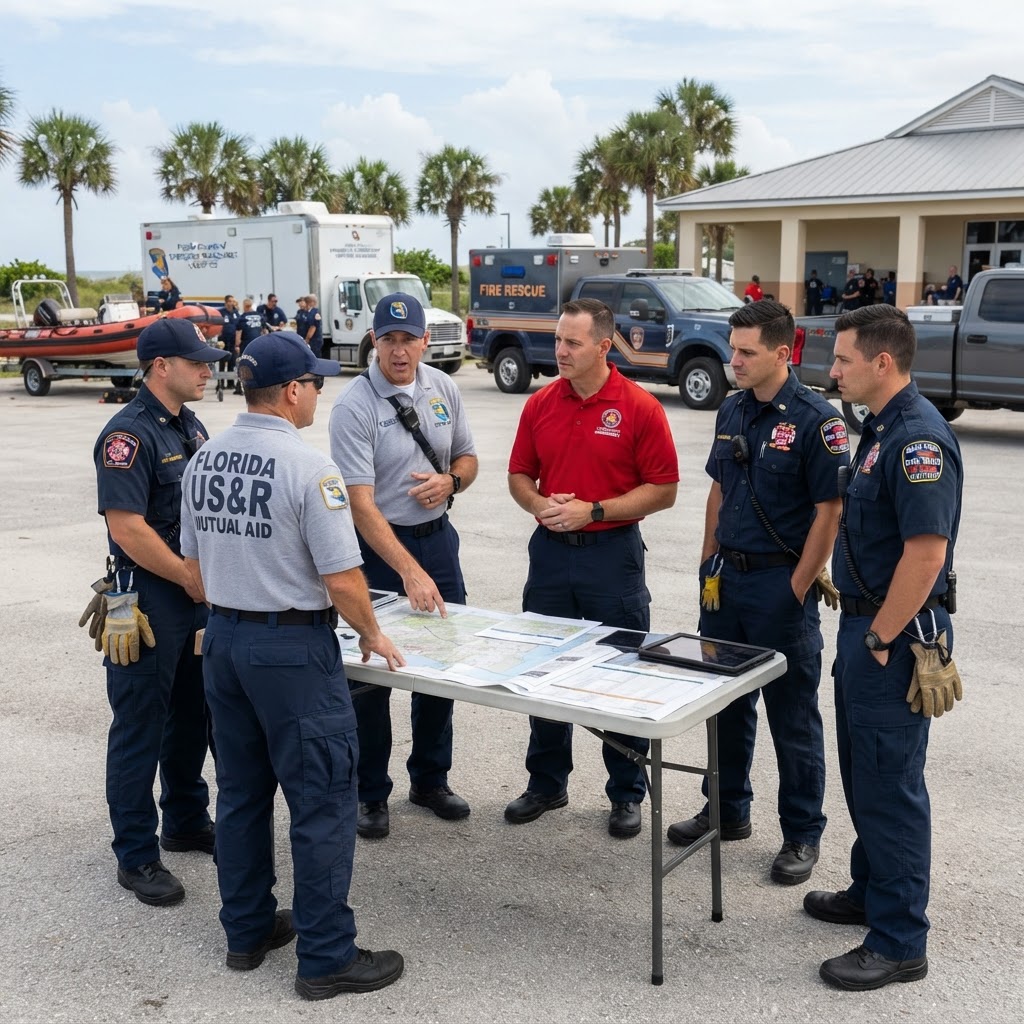 Illustration representing The Strategic Role of Mutual Aid in Florida Emergency Response
