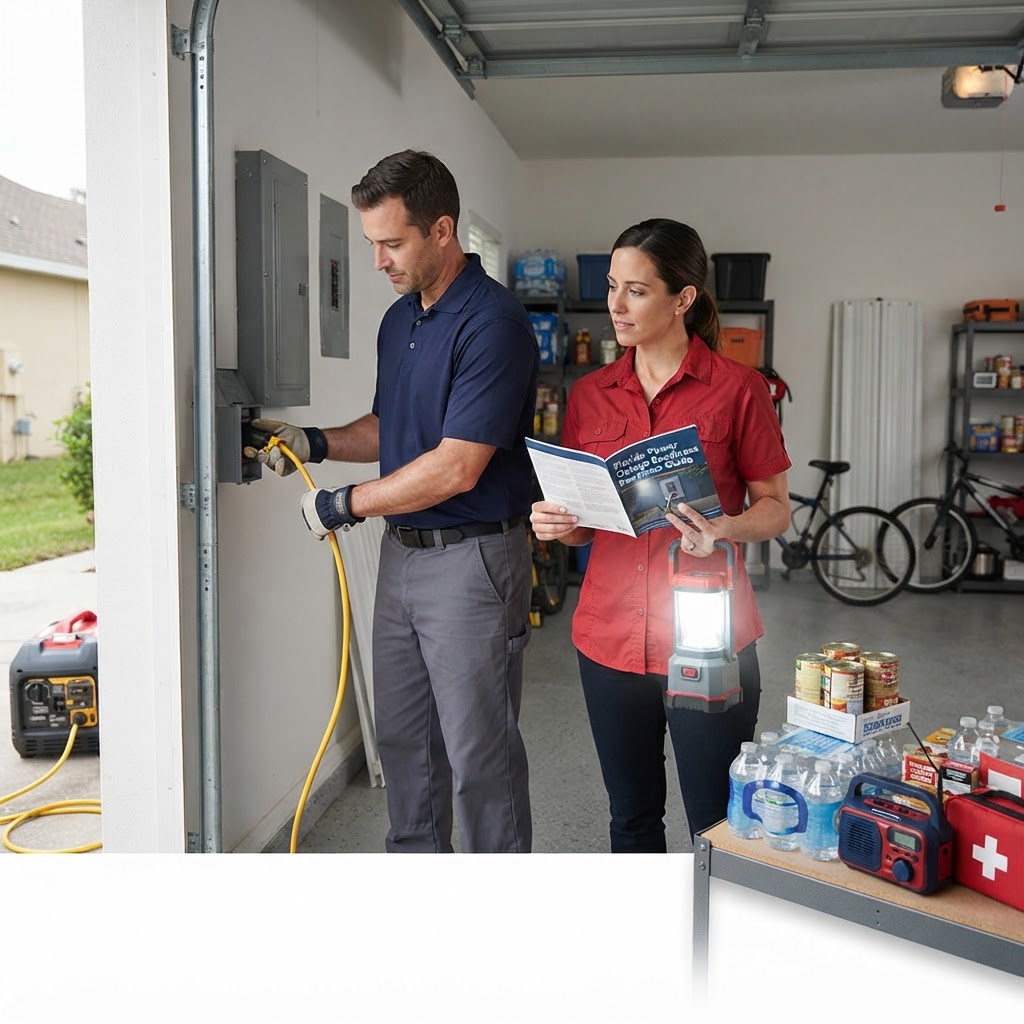 Illustration representing Mastering Power Outage Readiness: Keep Your Florida Home Powered