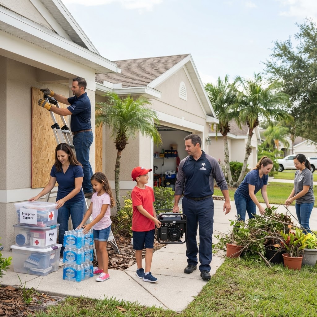 Illustration representing Storm Season Readiness: Proactive Steps for Every Florida Household