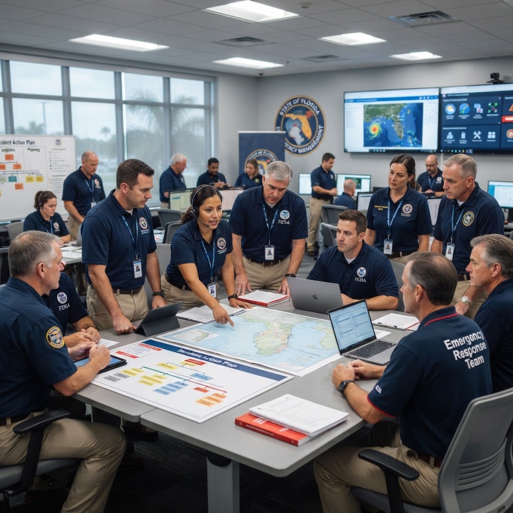 Illustration representing Mastering NIMS and ICS: The Language of Florida Disaster Response