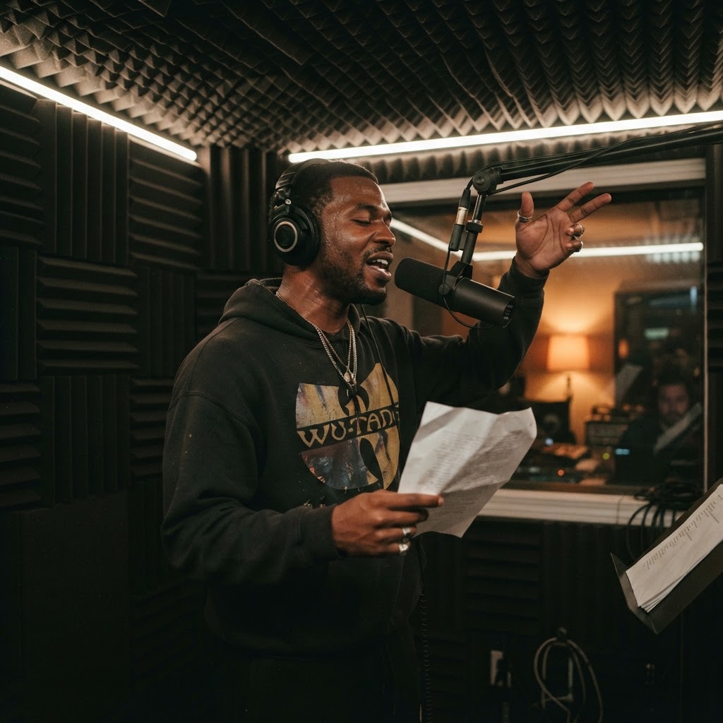 Alex Thrive in the studio